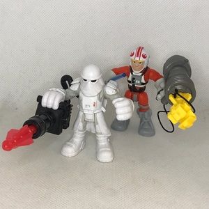 Star Wars Galactic Heroes Luke Skywalker and Snowtrooper Playskool Heroes